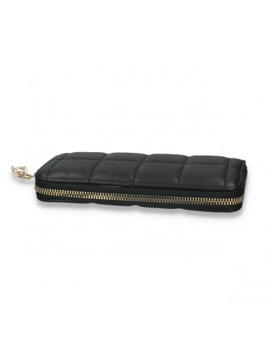 Portmoneu dama, din piele eco, negru - M717