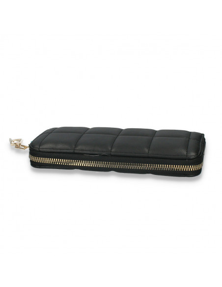 Portmoneu dama, din piele eco, negru - M717