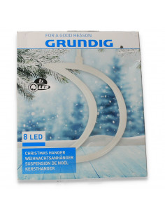 Figurina cu 8 LED albe, forma de luna - HD56
