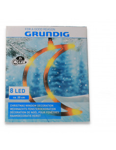 Figurina cu 8 LED galbene, forma de luna - HD58