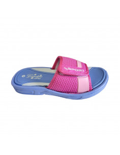slapi fete, slapi fete din spuma si textil, slapi fete din material sintetic, slapi roz pentru fete, slapi fete cu scai