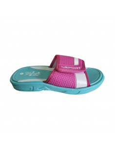 slapi fete, slapi fete din spuma si textil, slapi fete din material sintetic, slapi roz pentru fete, slapi fete cu scai