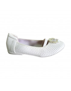 Balerini fete cu bareta elastica, bleumarin - W442