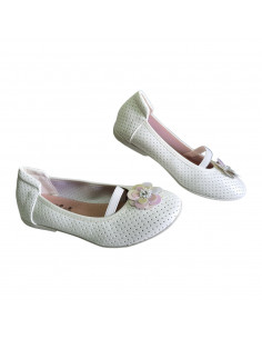 Balerini fete cu bareta elastica, bleumarin - W442 2