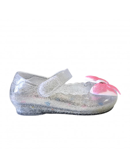 pantofi fetite cu led, balerini cu led pentru fetite, balerii argintii cu sclipici, balerini argintii cu leduri