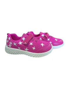 Pantofi sport fete, pantofi sport fetite, pantofi sport fete din textil, pantofi sport din textil fucsia pentru fete 2