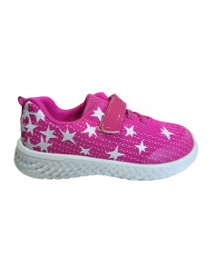 Pantofi sport fete, pantofi sport fetite, pantofi sport fete din textil, pantofi sport din textil fucsia pentru fete