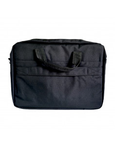 Geanta laptop neagra, model simplu, stil office 2