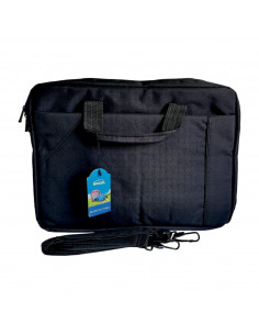 Geanta laptop neagra, model simplu, stil office