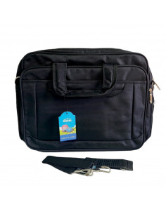 Geanta laptop, culoare neagra, compartimentat, stil office