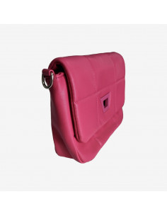 Poseta din piele ecologica pentru dama, fucsia 2