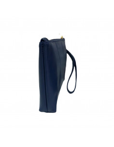 Borseta pentru femei, piele naturala, bleumarin mat 2