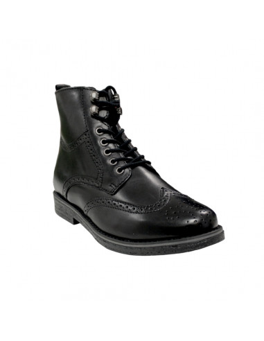 Ghete Oxford bărbăteşti, piele naturală, negre