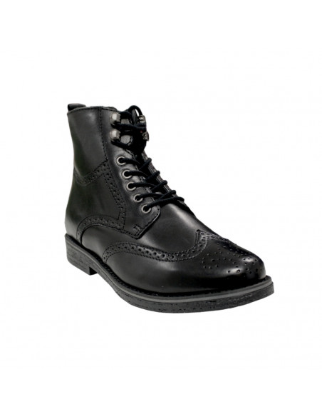 Ghete Oxford bărbăteşti, piele naturală, negre
