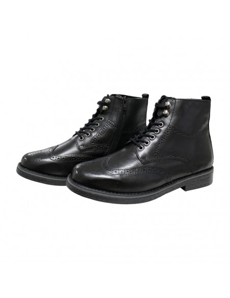 Ghete Oxford bărbăteşti, piele naturală, negre