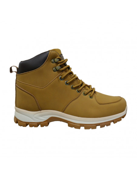Ghete casual din piele ecologică, pentru bărbaţi, galben muştar