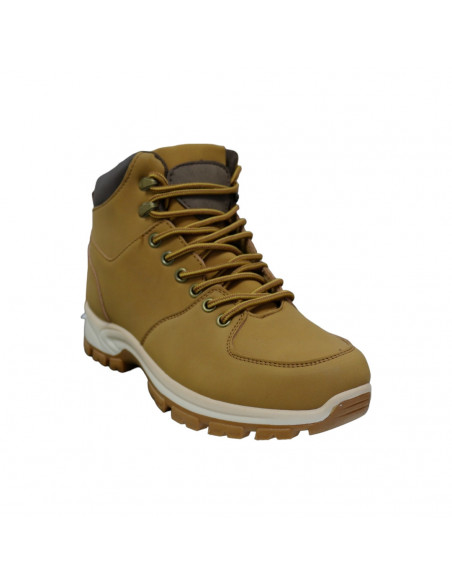 Ghete casual din piele ecologică, pentru bărbaţi, galben muştar