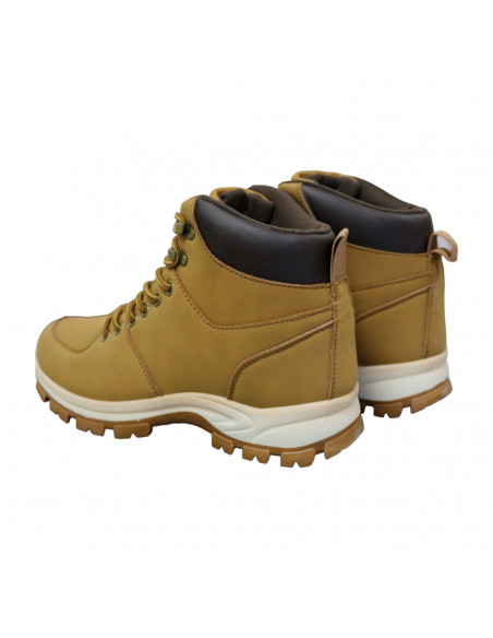 Ghete casual din piele ecologică, pentru bărbaţi, galben muştar