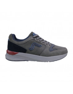 Pantofi sport pentru bărbaţi, piele ecologică, gri închis