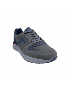 Pantofi sport pentru bărbaţi, piele ecologică, gri închis 2