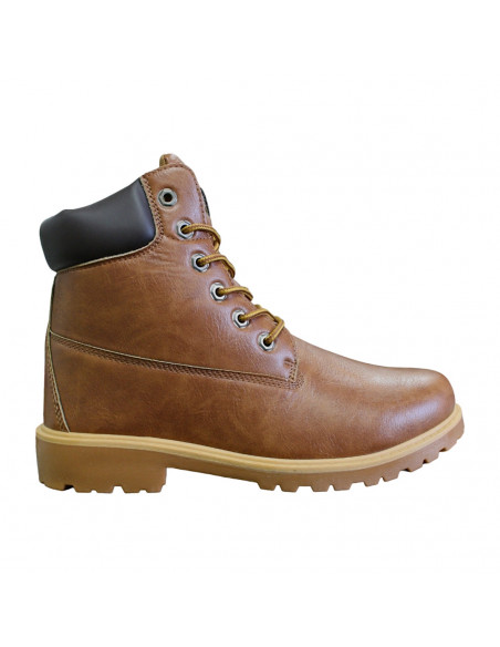 Ghete casual din piele eco, cu şiret, pentru bărbaţi, maro