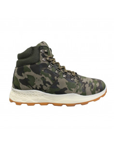 Ghete din piele ecologică, casual/sport, pentru bărbaţi, model army, culoare verde