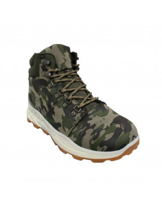 Ghete din piele ecologică, casual/sport, pentru bărbaţi, model army, culoare verde 2