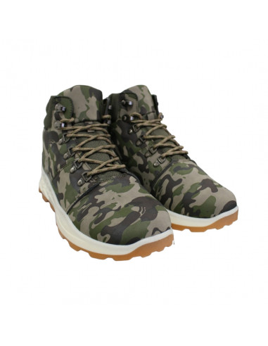 Ghete din piele ecologică, casual/sport, pentru bărbaţi, model army, culoare verde