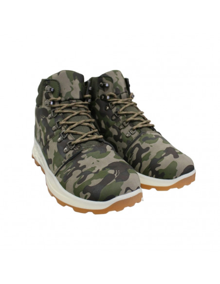 Ghete din piele ecologică, casual/sport, pentru bărbaţi, model army, culoare verde