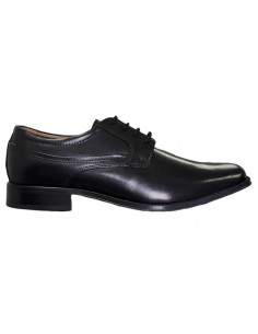 Pantofi eleganţi din piele naturală, pentru bărbaţi, vârf dreptunghiular, negri, clasici