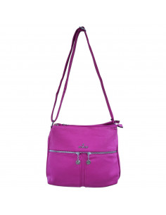 Geantă BB.Cavalli.BB, pentru femei, piele ecologică texturată, culoare fucsia