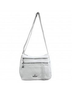 copy of Geantă BB.Cavalli.BB, pentru femei, piele ecologică, model cu împletitură, culoare albă
