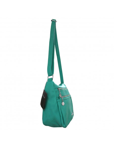 Geantă BB.Cavalli.BB, pentru femei, piele ecologică, model cu împletitură, culoare verde
