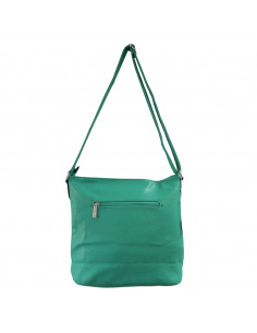 Geantă damă BB.Cavalli.BB cu buzunare, piele ecologică texturată, verde 2
