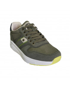 Pantofi sport Hanson pentru barbati, piele ecologica si textil, verde 2