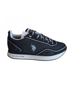 Pantofi sport pentru barbati, piele ecologica si textil, alb cu gri deschis