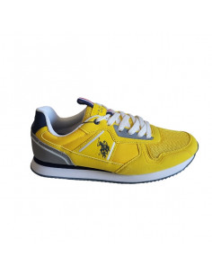 Pantofi sport pentru barbati, piele ecologica si textil, alb cu gri deschis