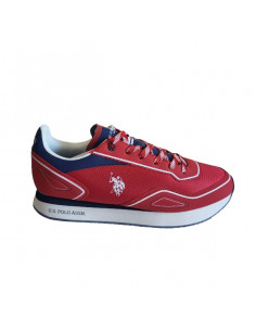 Pantofi sport pentru barbati, piele ecologica si textil, alb cu gri deschis