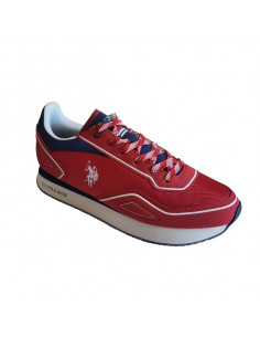Pantofi sport pentru barbati, piele ecologica si textil, alb cu gri deschis 2