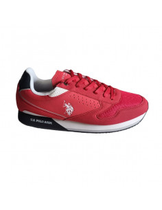 Pantofi sport pentru barbati, piele ecologica si textil, alb cu gri deschis