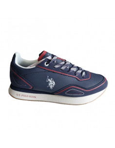 Pantofi sport pentru barbati, piele ecologica si textil, alb cu gri deschis