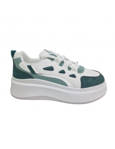 Pantofi tip sneakers din piele ecologica, pentru femei