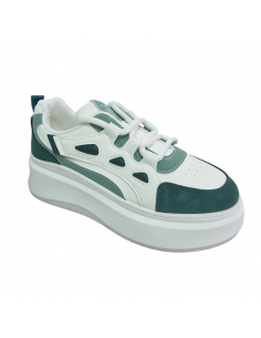 Pantofi tip sneakers din piele ecologica, pentru femei 2