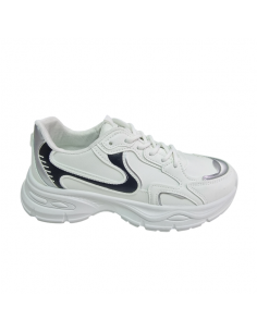 Pantofi tip sneakers din piele ecologica, pentru femei