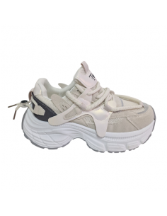 Pantofi tip sneakers din piele ecologica, pentru femei
