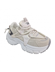 Pantofi tip sneakers din piele ecologica, pentru femei 2