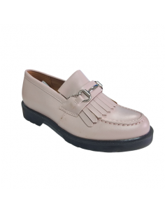 Pantofi dama din imitatie velur, cu toc mediu, maro - W303 2