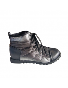 Pantofi dama cu perforatii, negri - W302