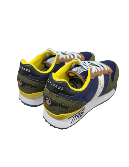 Pantofi sport bărbaţi, piele naturală şi textil, alb/gri/negru