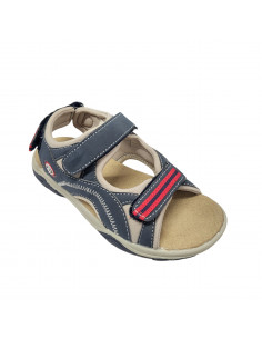 Sandale baieti, stil sport, cu scai, negru cu verde 2